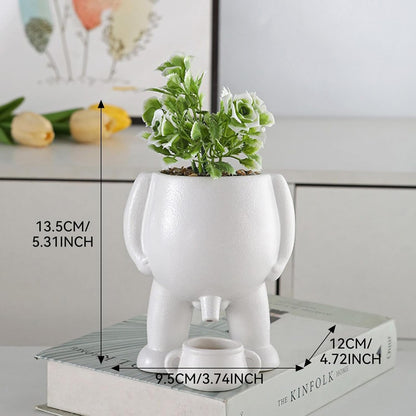 Handmade Peeing Plant Pot